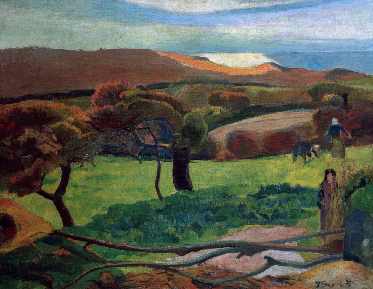 Paesaggio in Bretagna da Paul Gauguin