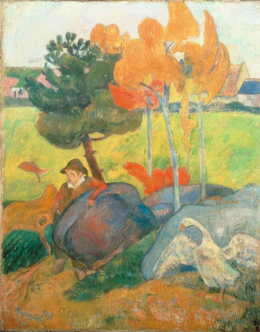 Piccolo bretone con oca da Paul Gauguin