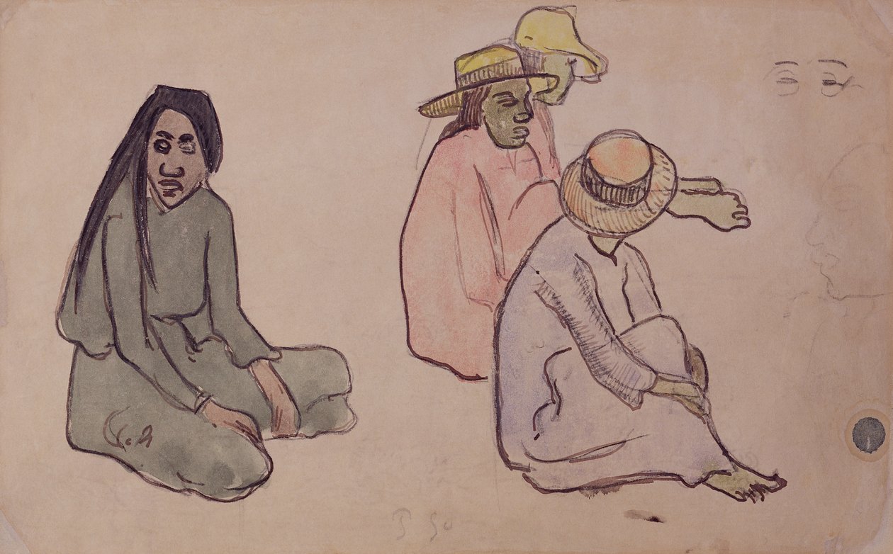 Studio di tahitiani da Paul Gauguin