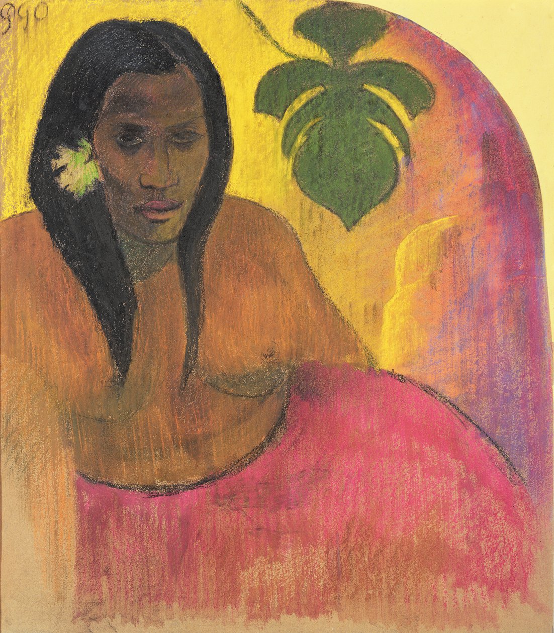 Donna tahitiana, c.1894 da Paul Gauguin