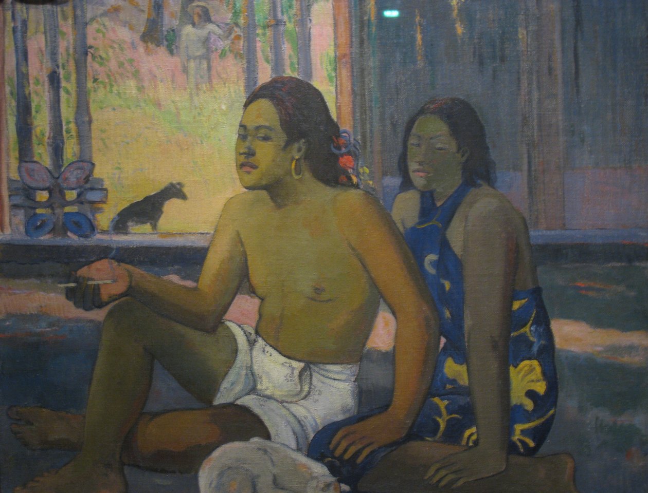 Tahitiani in una stanza da Paul Gauguin