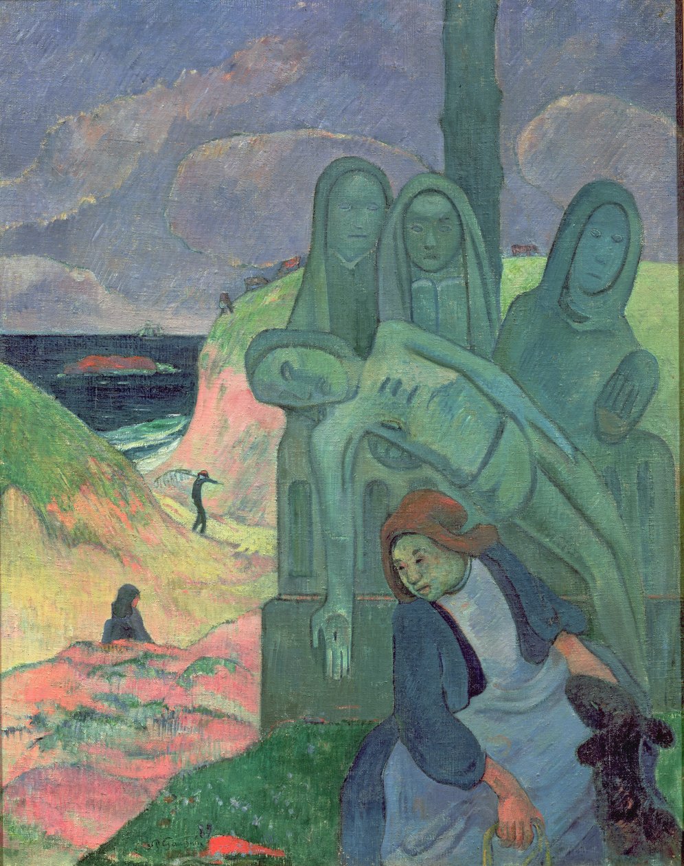 Il Cristo Verde (Calvario Bretone) 1889 da Paul Gauguin