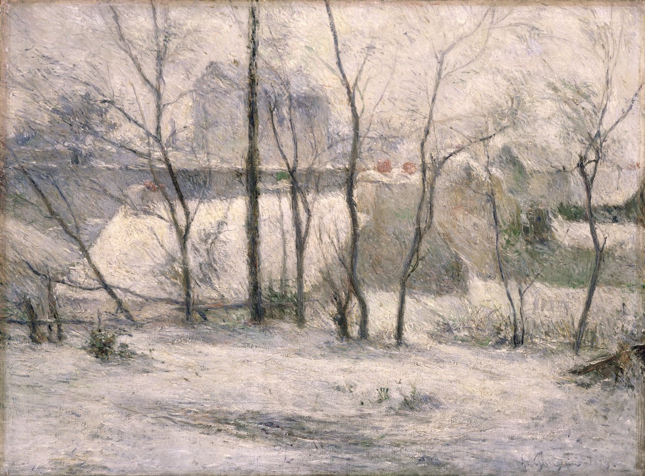 Paesaggio invernale, 1879 da Paul Gauguin
