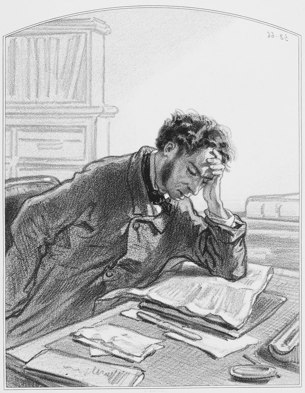 Mon journal, Tavola 2 da Les Toquades, 1858 da Paul Gavarni