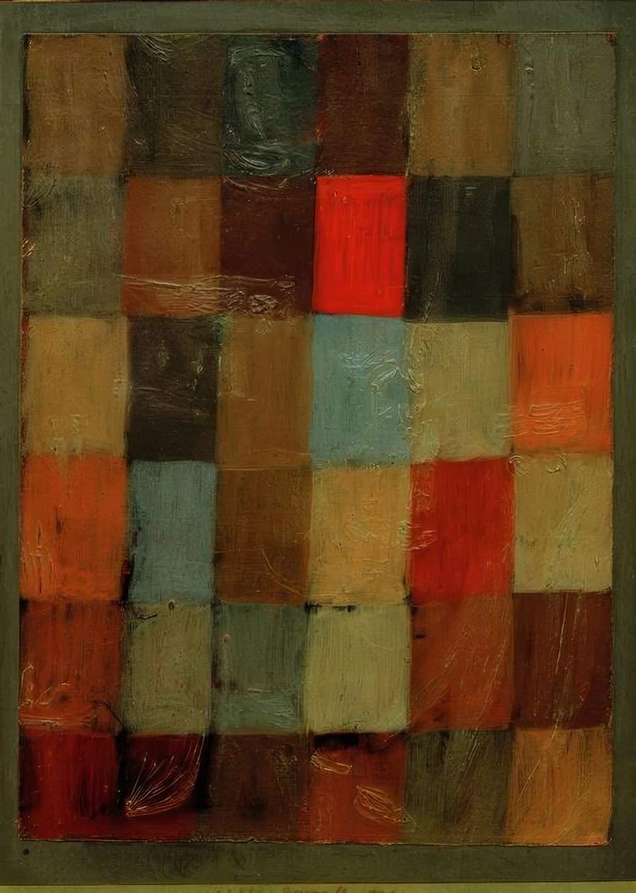 Armonia blu=arancione da Paul Klee