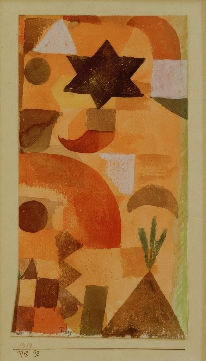 Vignetta su Egitto da Paul Klee