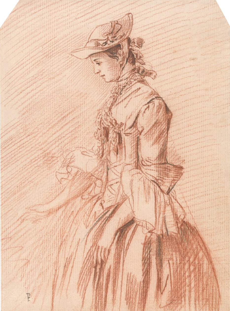 Signora con cappello da Paul Sandby