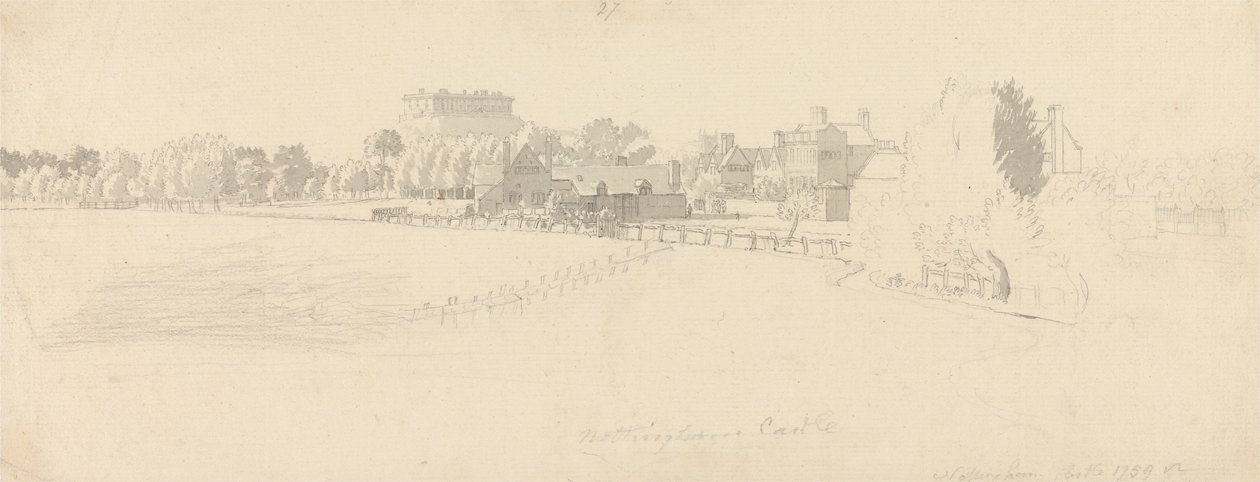 Castello di Nottingham da Paul Sandby