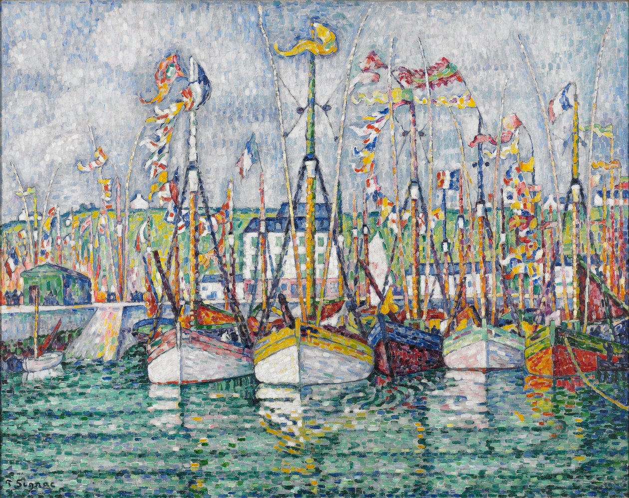 Benedizione della flotta del tonno a Groix, 1923 da Paul Signac