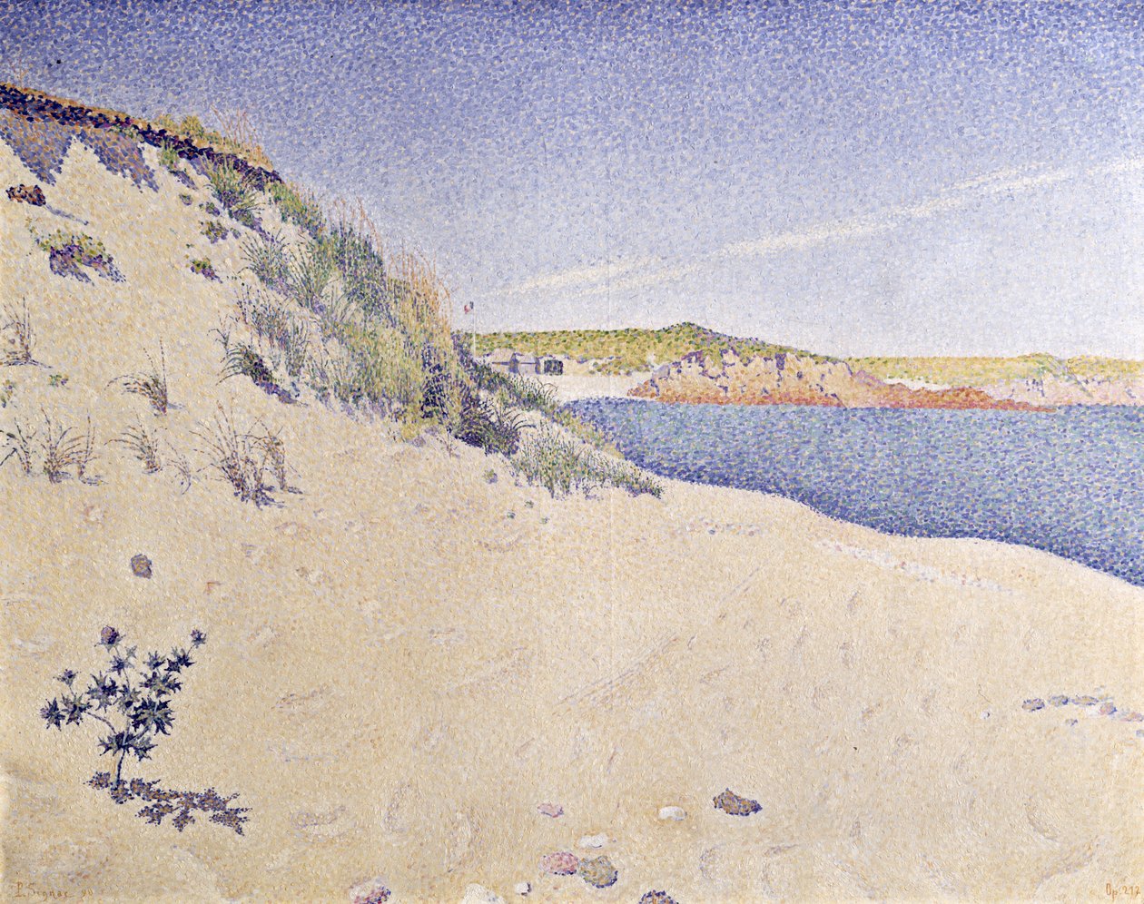 Spiaggia sabbiosa, 1890 da Paul Signac
