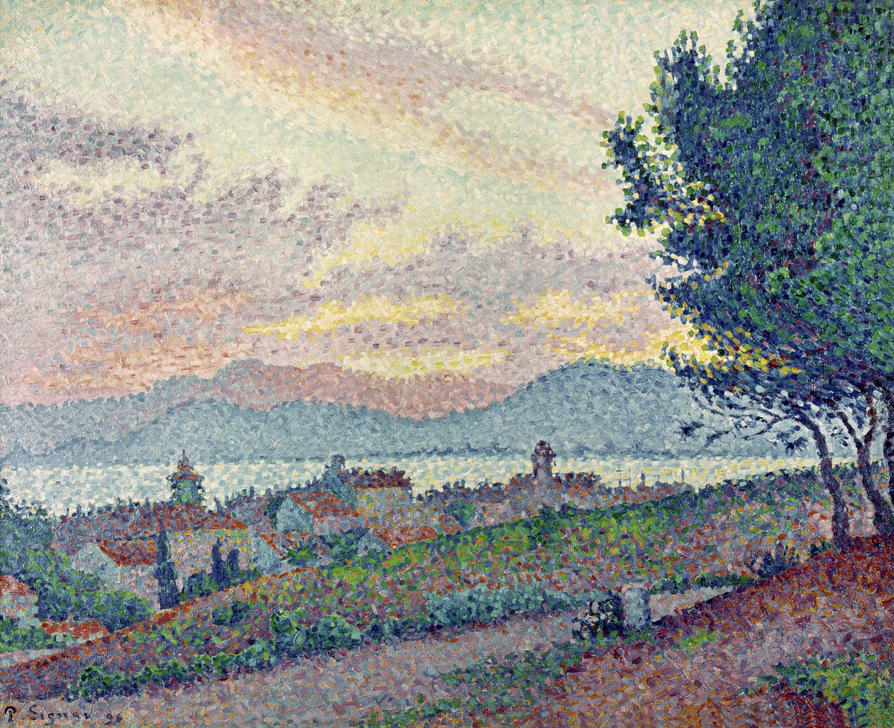 St. Tropez, pineta, 1896 da Paul Signac
