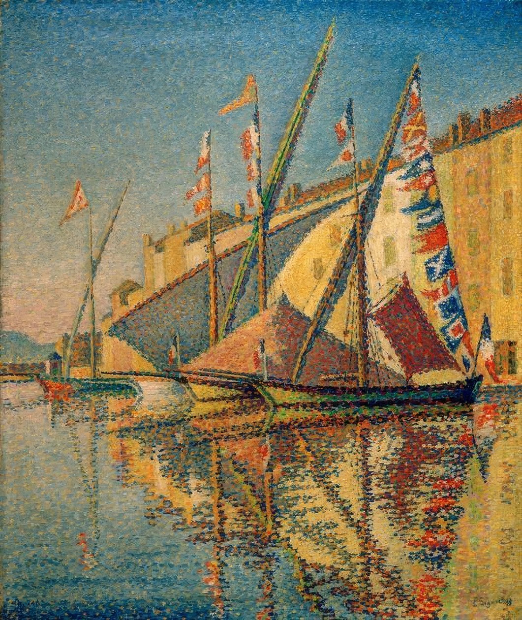Tartane addobbate da Paul Signac