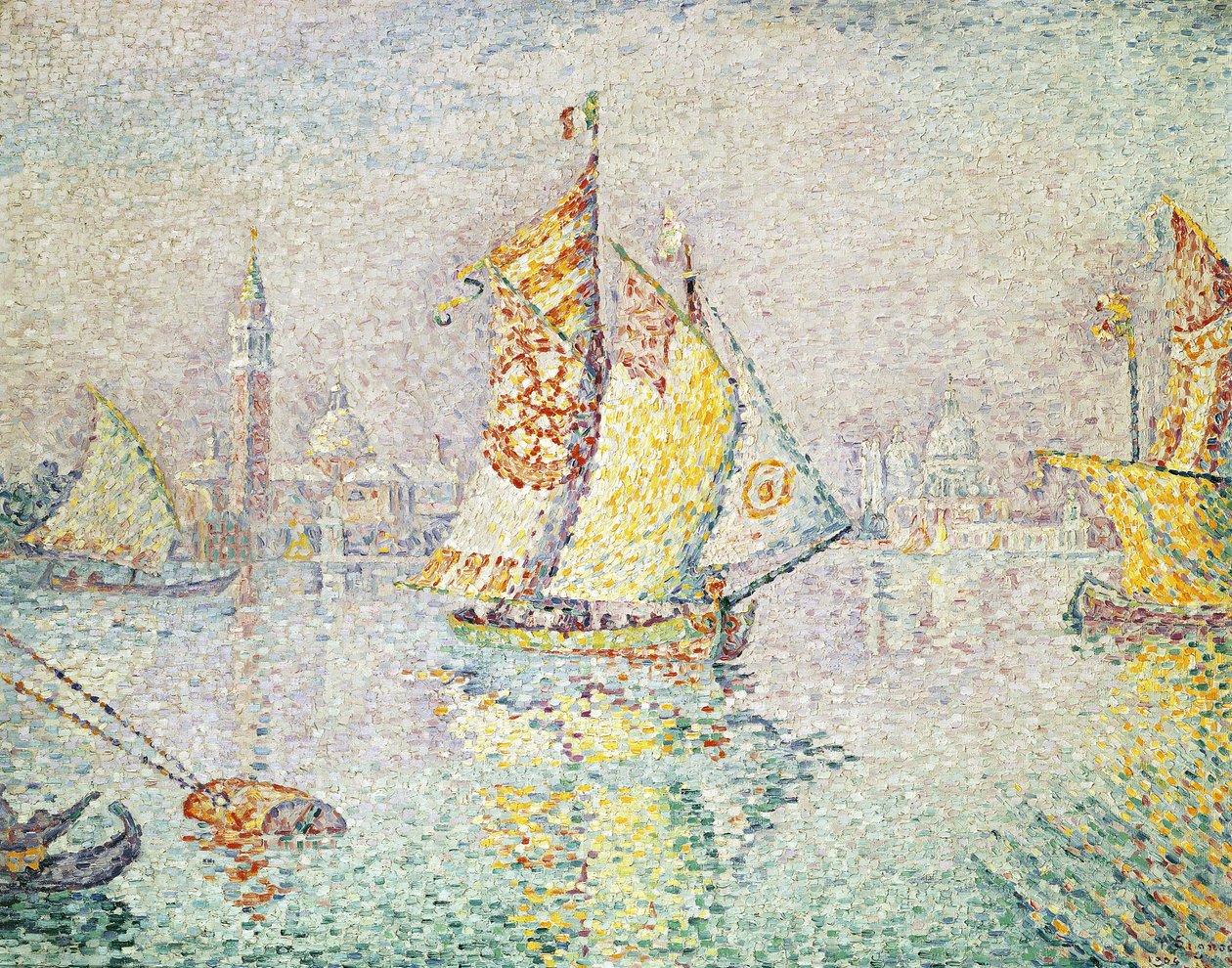 La vela gialla, Venezia, 1904 da Paul Signac