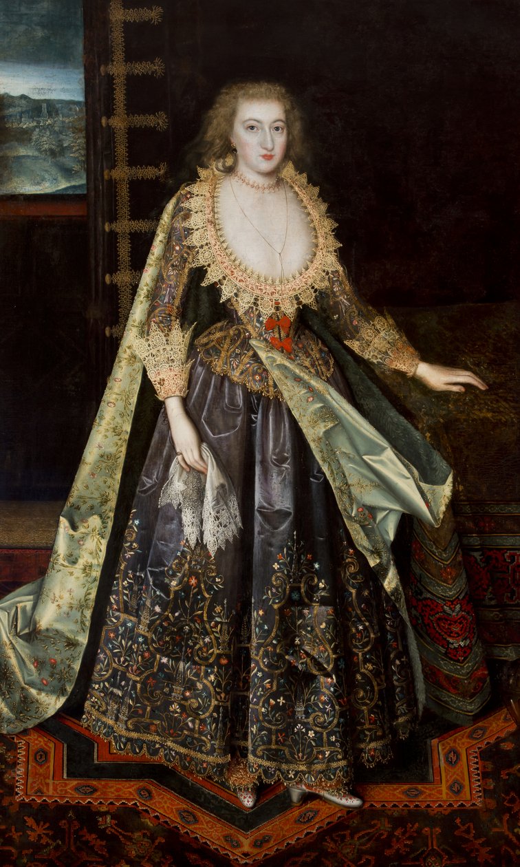 Signora chiamata Margaret Stuart, Contessa di Nottingham, c.1620 da Paul van attr.to Somer