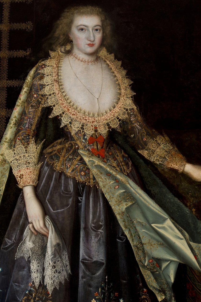 Signora chiamata Margaret Stuart, Contessa di Nottingham, c.1620 da Paul van attr.to Somer