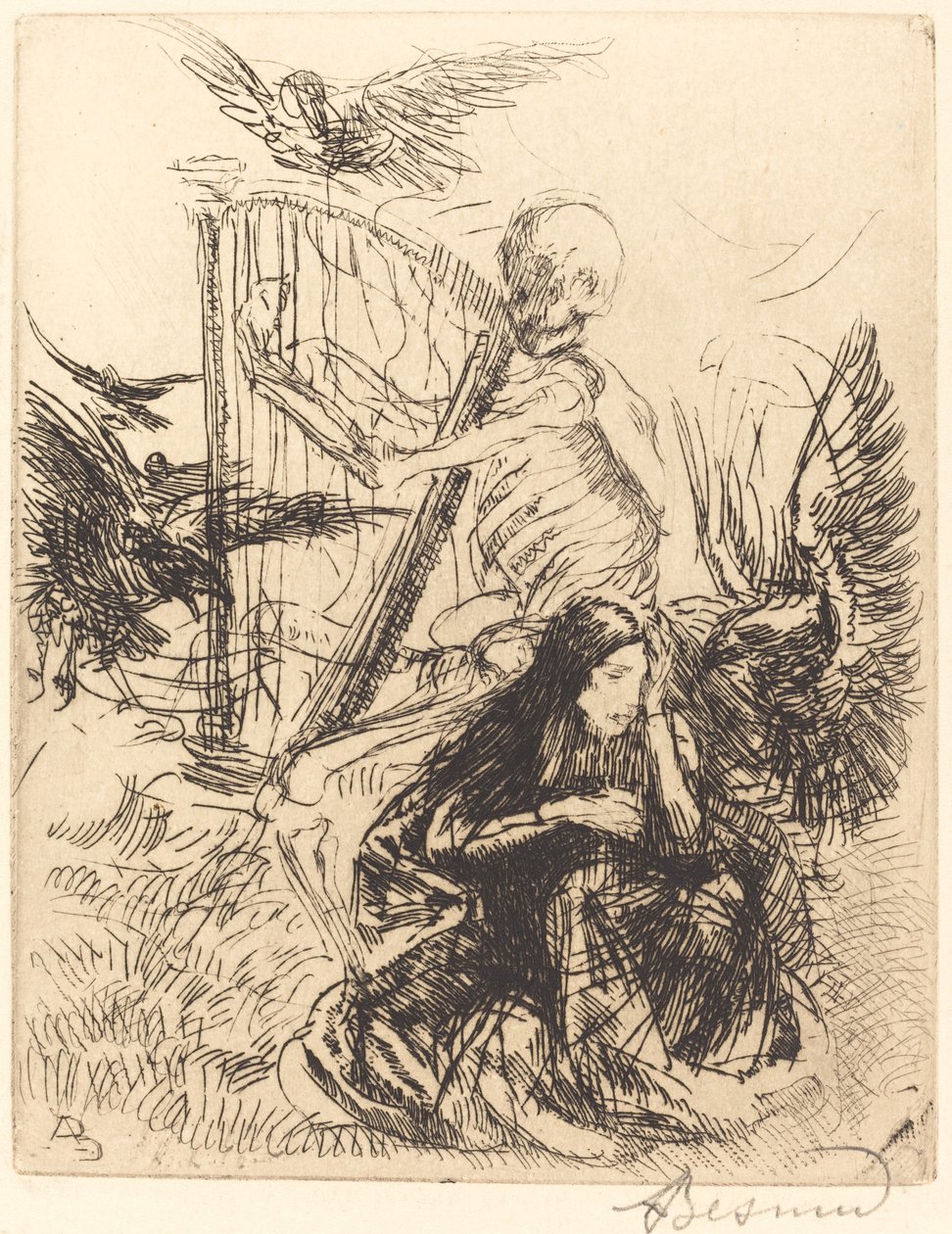 Musicista, 1900 da Paul Albert Besnard