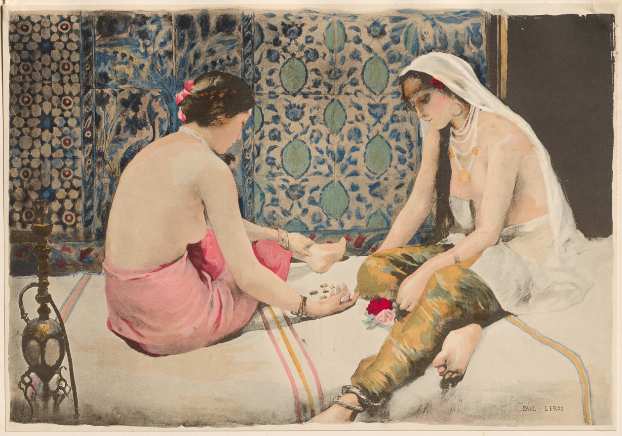Giocatrici di Osselets da Paul Alexandre Alfred Leroy