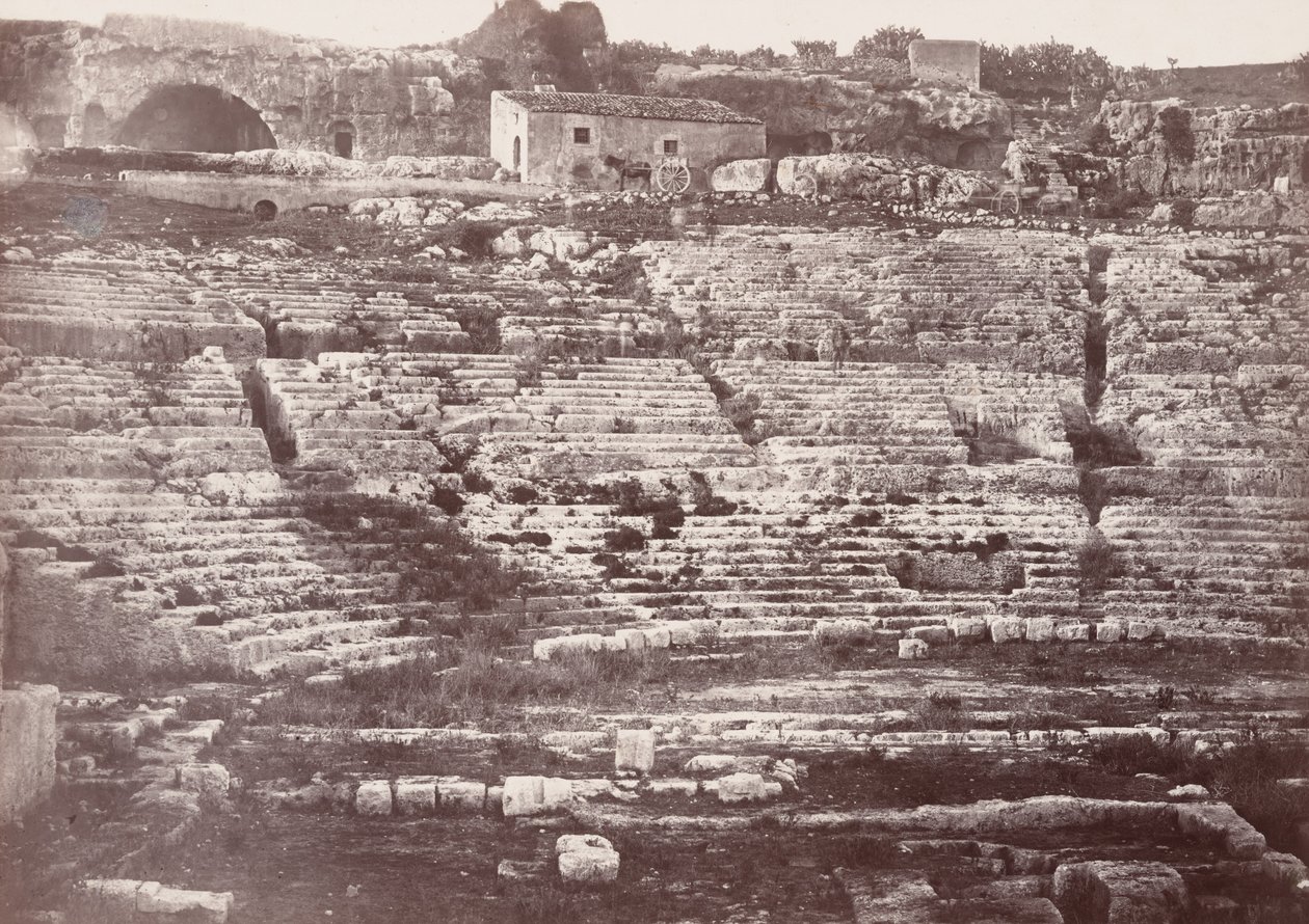 Teatro di Siracusa (Anfiteatro di Siracusa), 1865 (foto) da Paul Berthier
