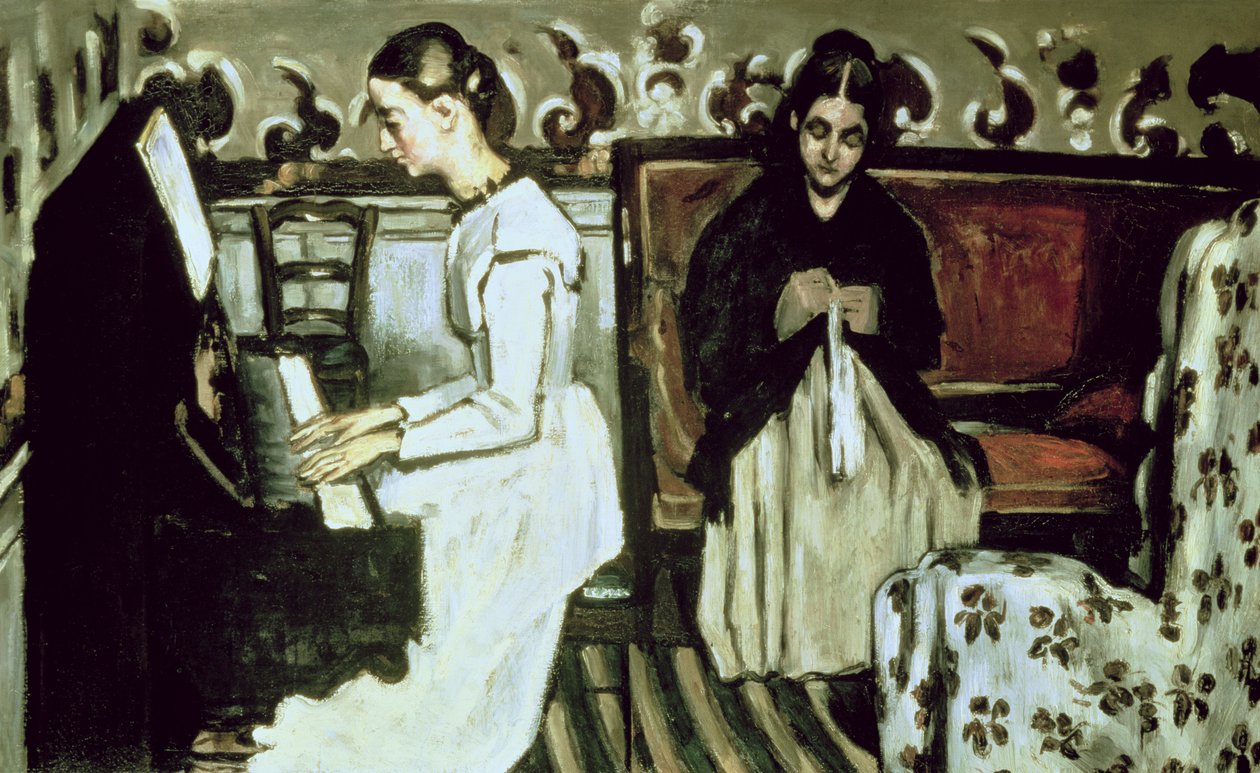 Ragazza al pianoforte (Ouverture del Tannhäuser) da Paul Cézanne