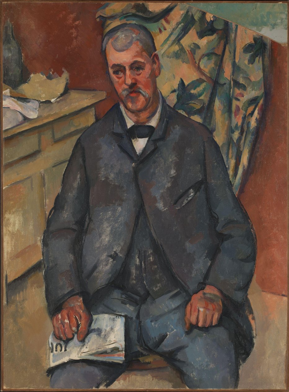 Uomo seduto da Paul Cézanne
