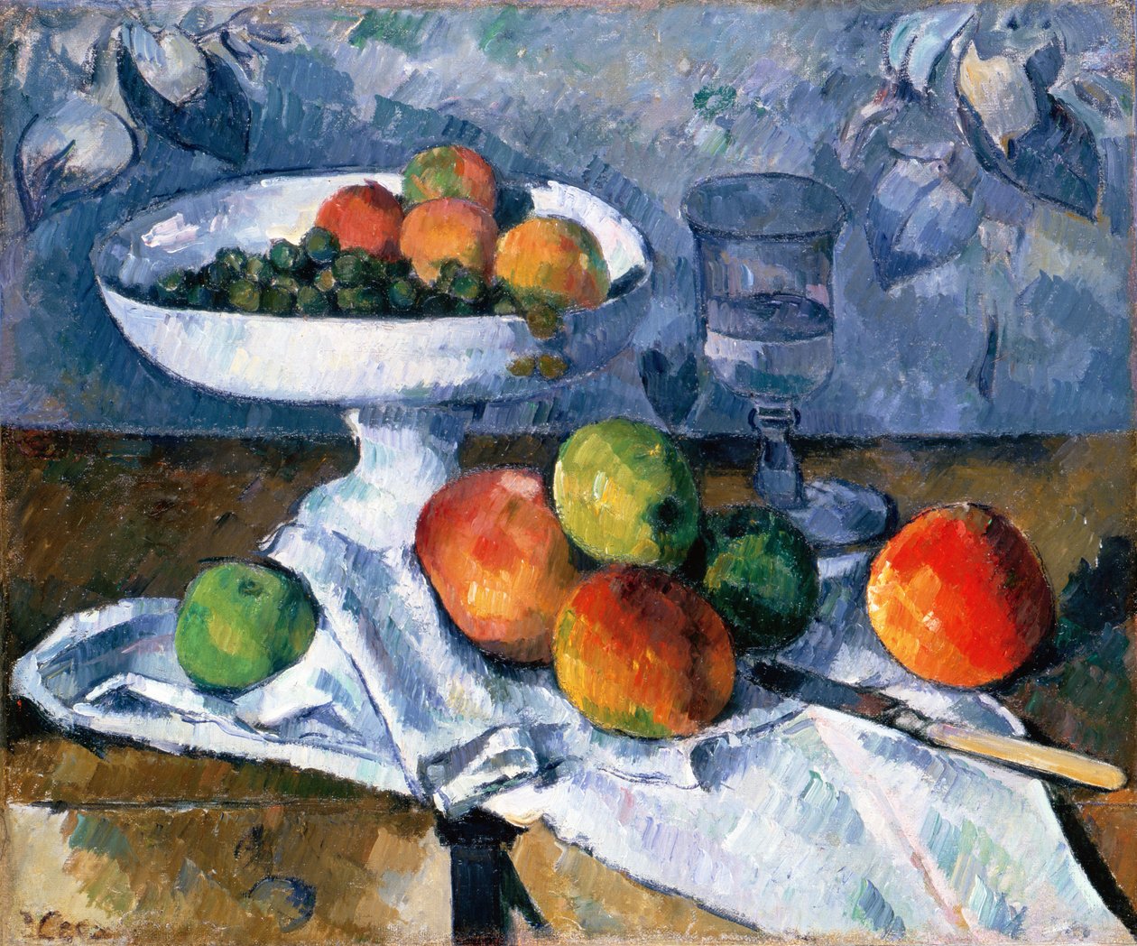 Natura morta con piatto di frutta da Paul Cézanne