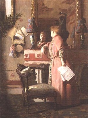 Uno sguardo allo specchio da Paul Chabas