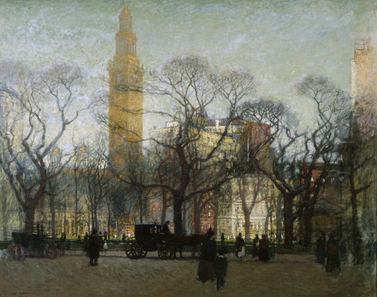 Pomeriggio a Madison Square da Paul Cornoyer