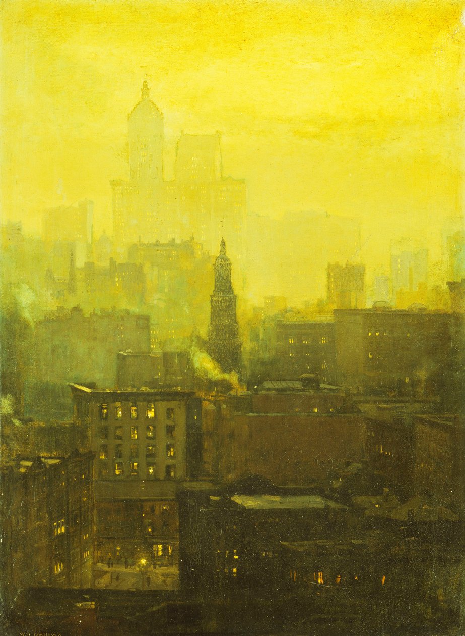 Notturno urbano da Paul Cornoyer