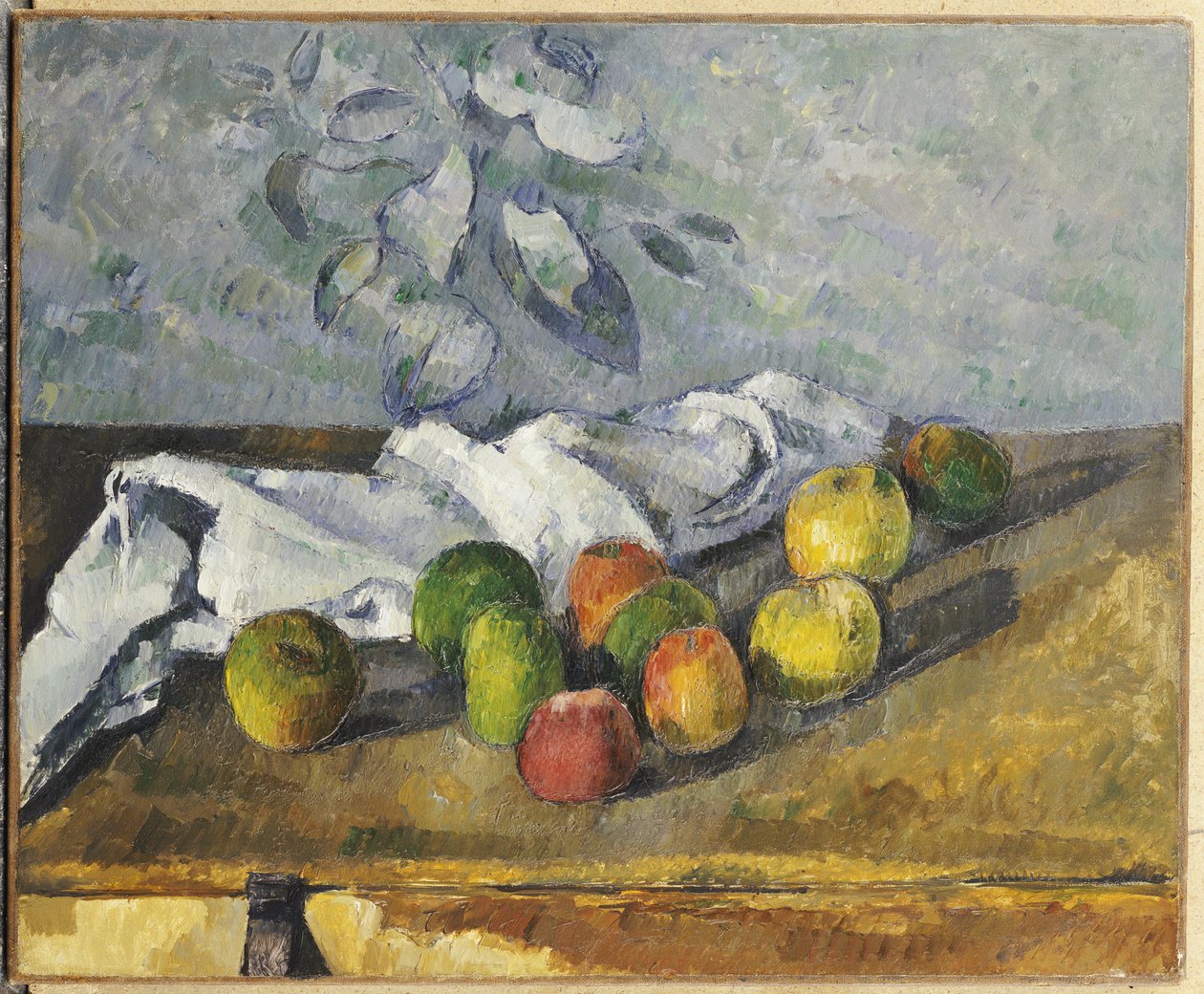 Mele e un tovagliolo da Paul Cézanne