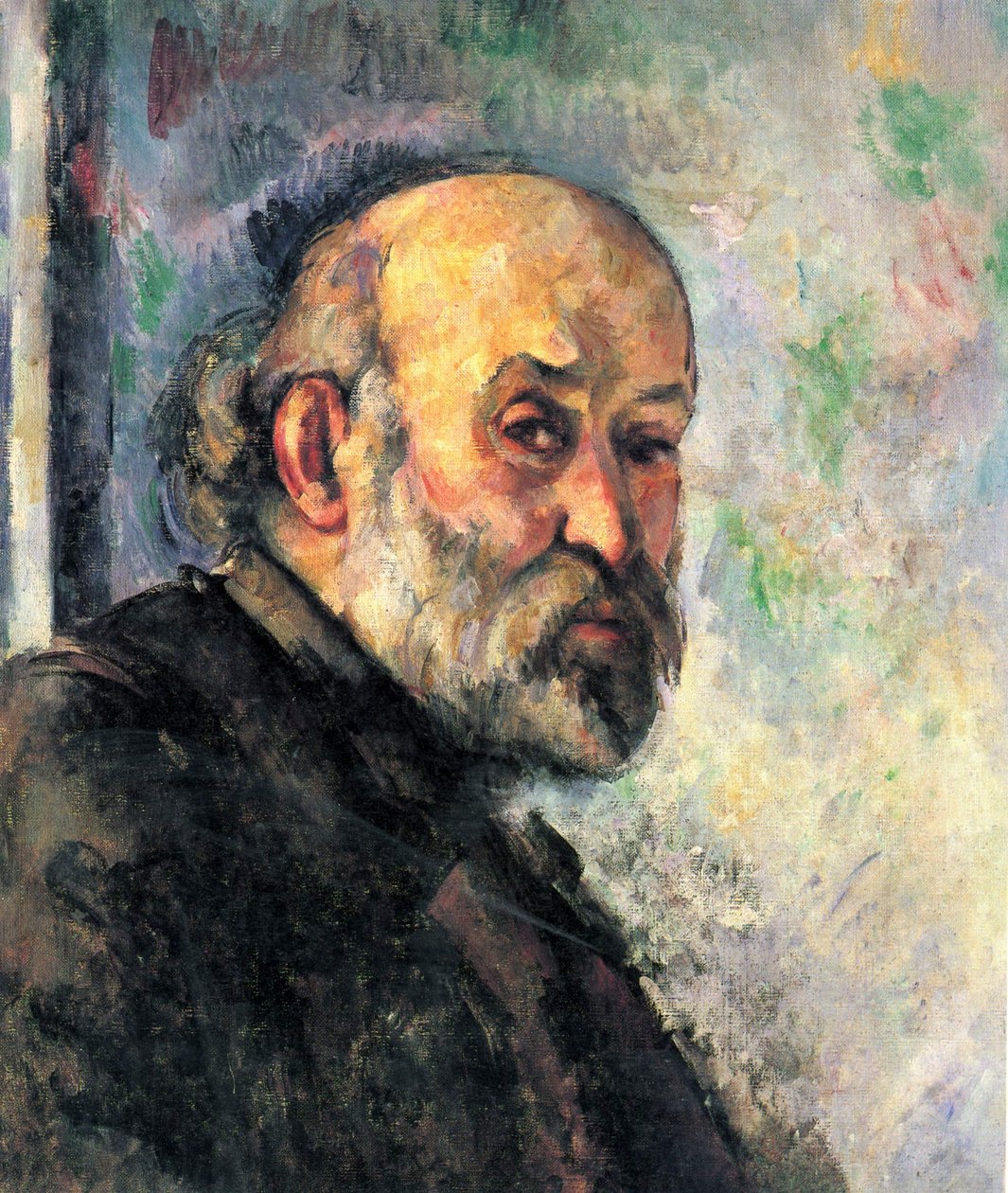 Autoritratto su sfondo blu da Paul Cézanne