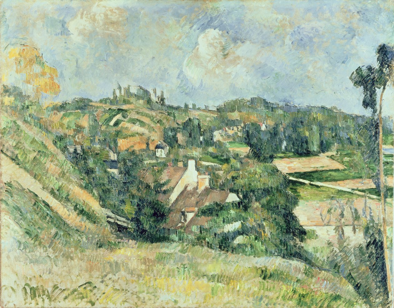 Auvers-sur-Oise, visto dalla Val Harme, 1879-82 da Paul Cézanne