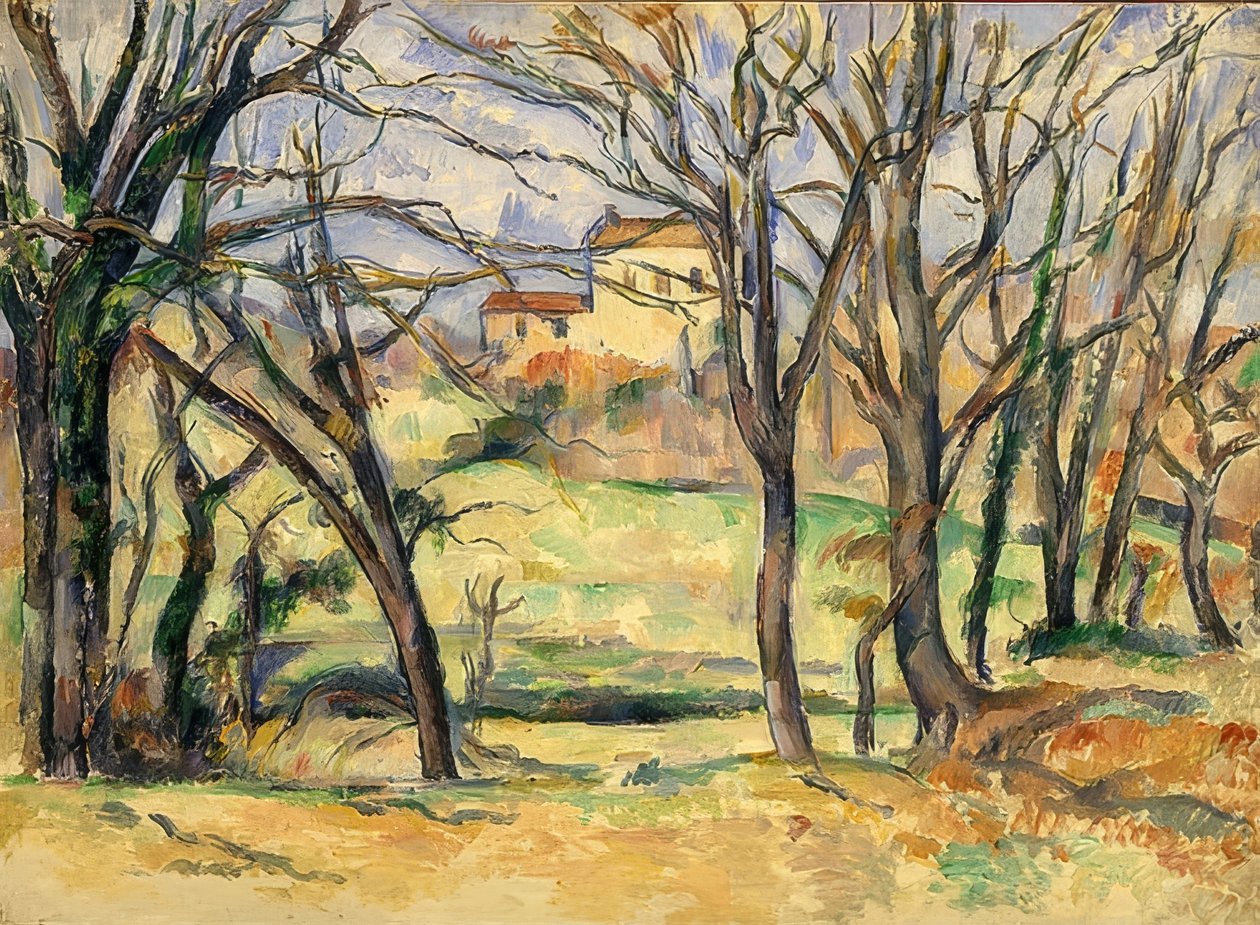 Alberi e case, Jas de Bouffan da Paul Cézanne