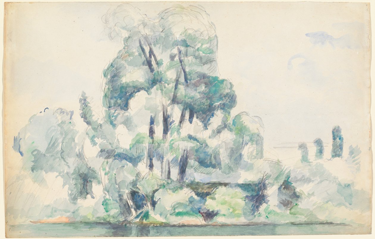 Rive della Senna a Médan da Paul Cézanne