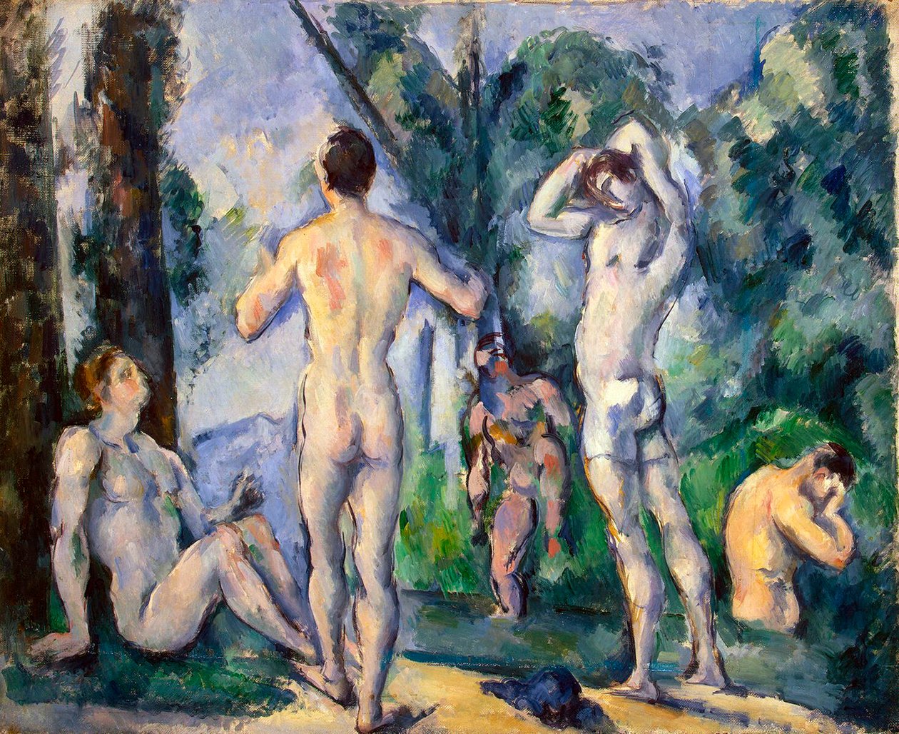 Bagnanti, c1890 da Paul Cézanne