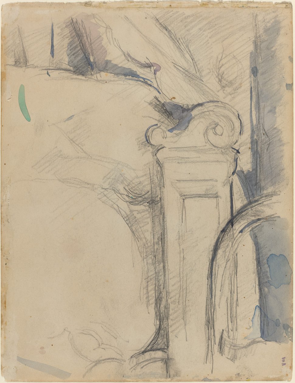 Palo del letto [verso], c. 1895 da Paul Cézanne