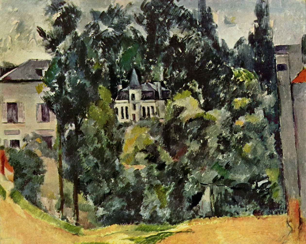 Castello vicino a Parigi da Paul Cézanne