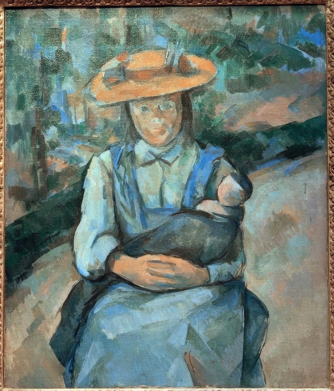 Bambina con bambola da Paul Cézanne