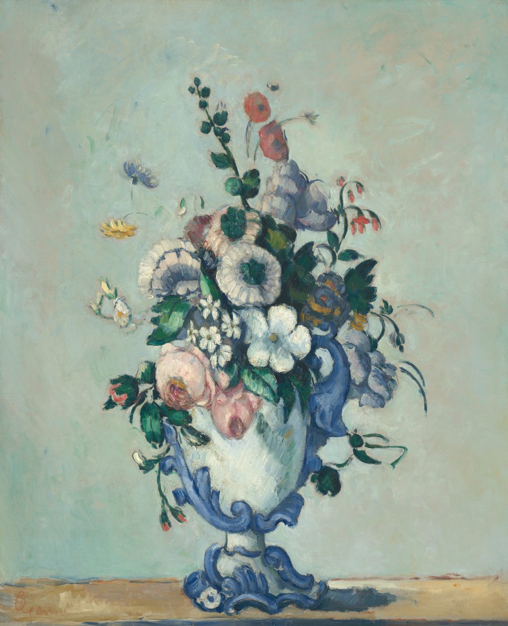 Fiori in un vaso rococò da Paul Cézanne