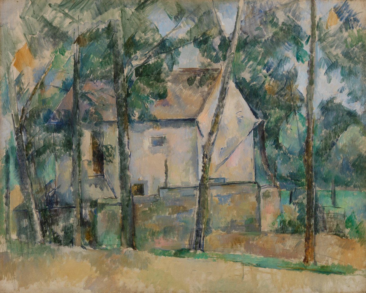 Casa e alberi da Paul Cézanne