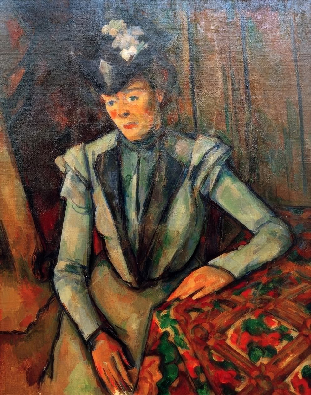 La signora in blu da Paul Cézanne