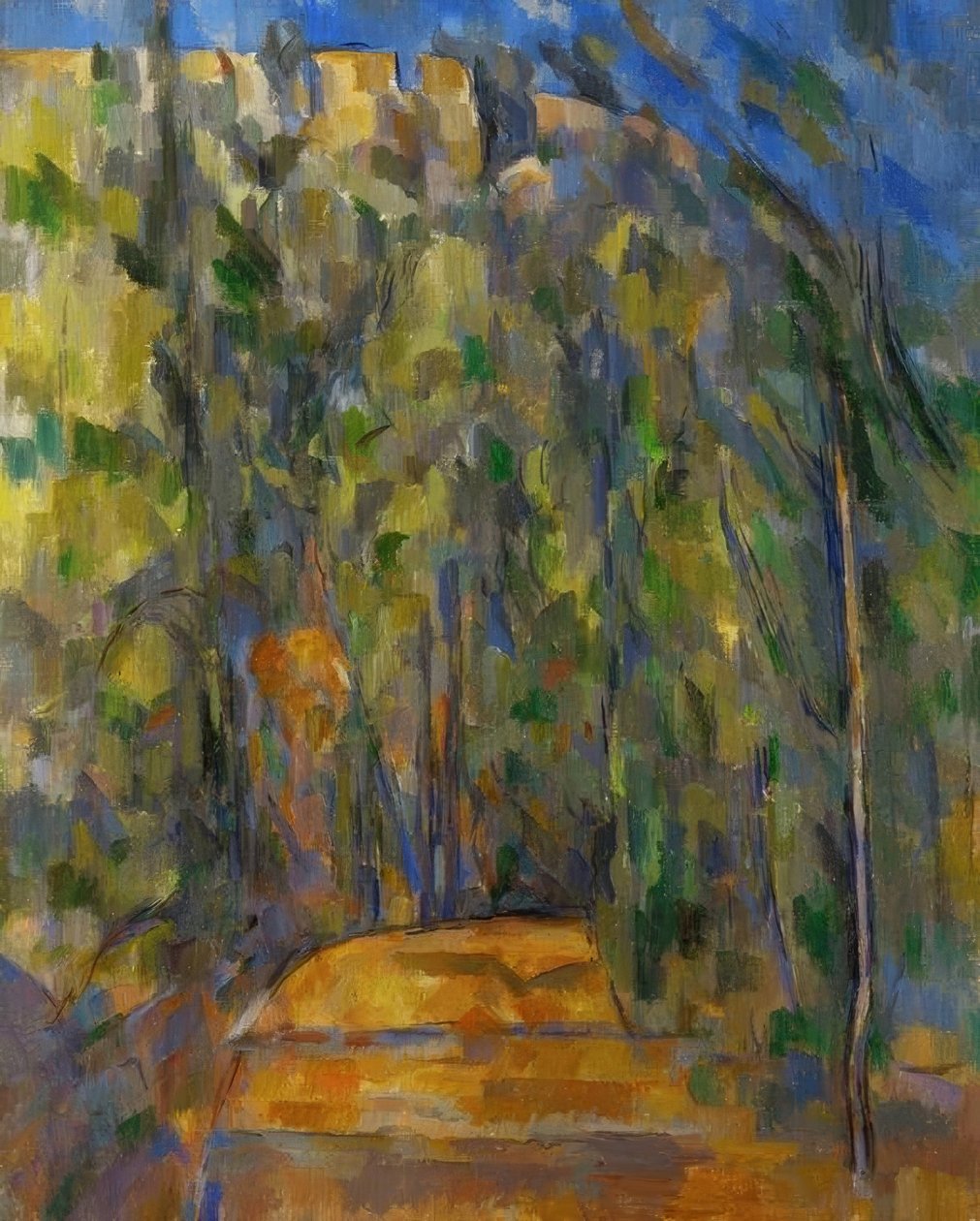 La strada tortuosa nel bosco da Paul Cézanne