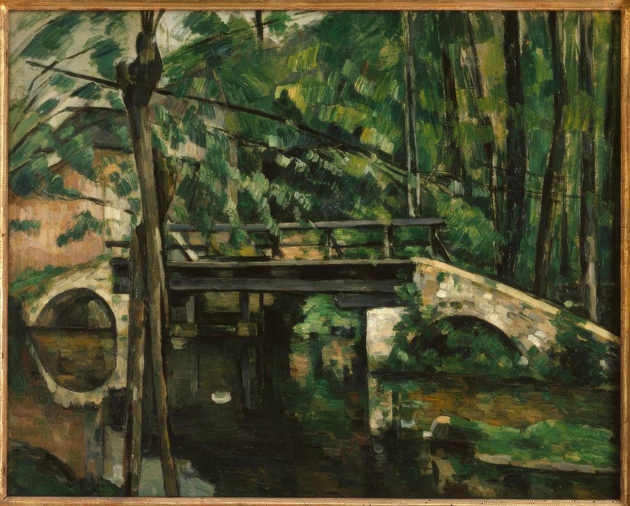 Il ponte di Maincy, vicino a Melun da Paul Cézanne