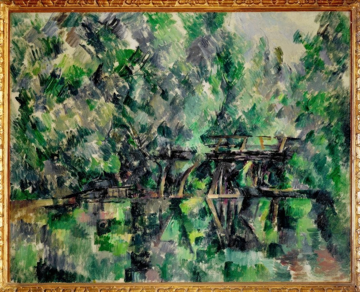 Il ponte sullo stagno da Paul Cézanne
