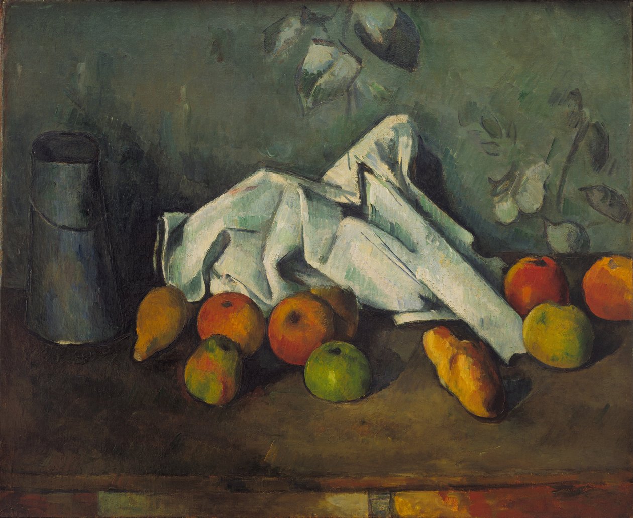 Lattina di latte e mele da Paul Cézanne