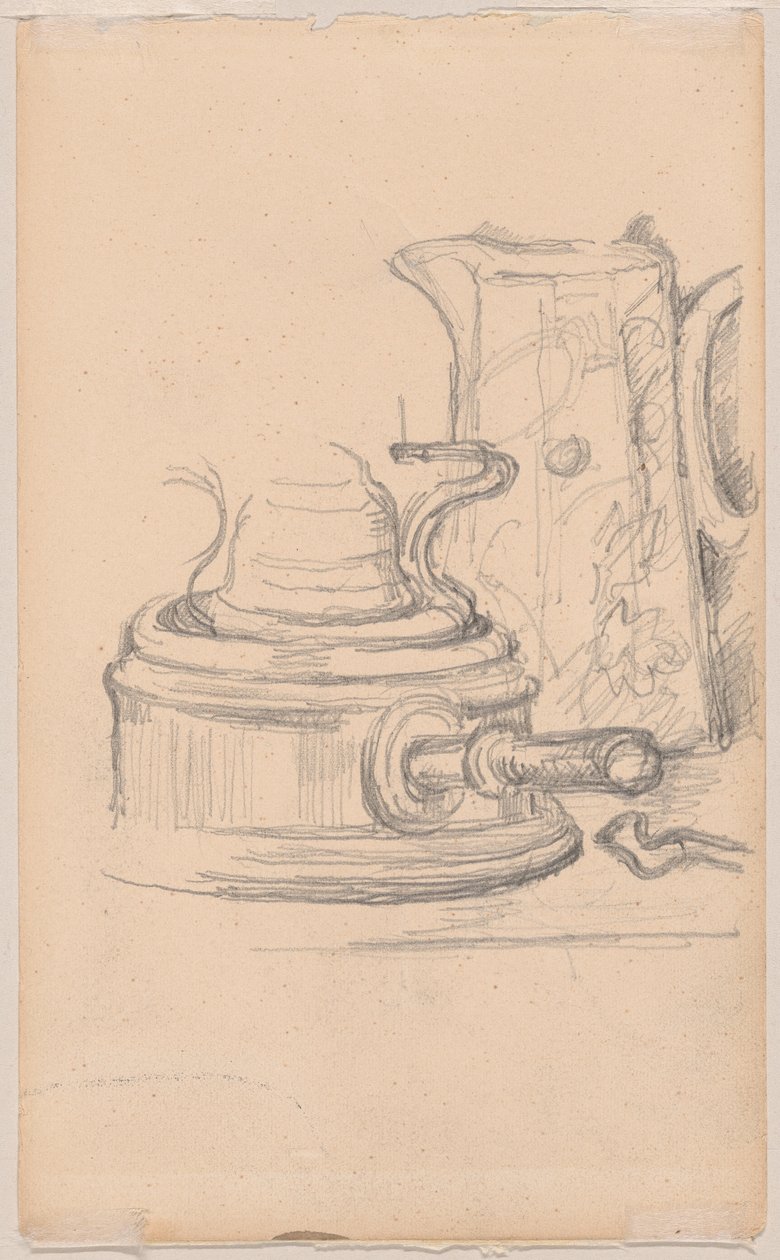 Brocca del latte e fornello a spirito da Paul Cézanne