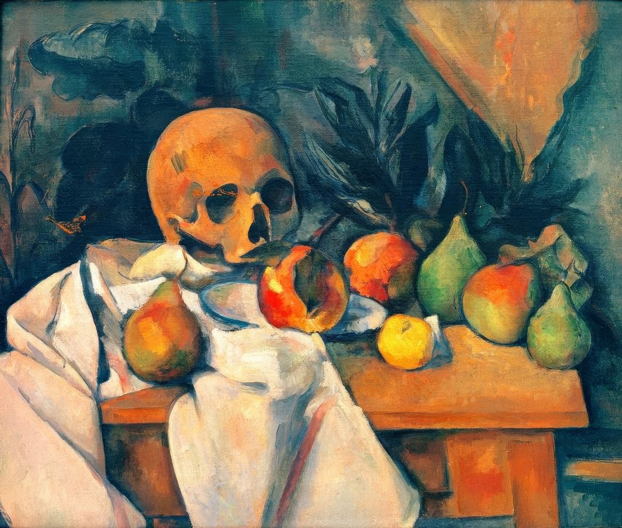 Natura morta con teschio da Paul Cézanne