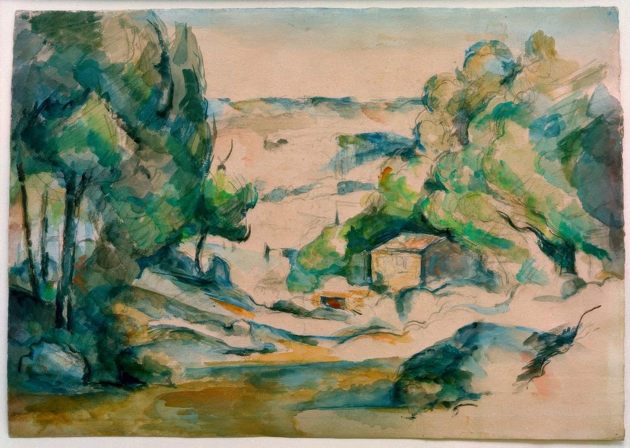 Paesaggio in Provenza da Paul Cézanne