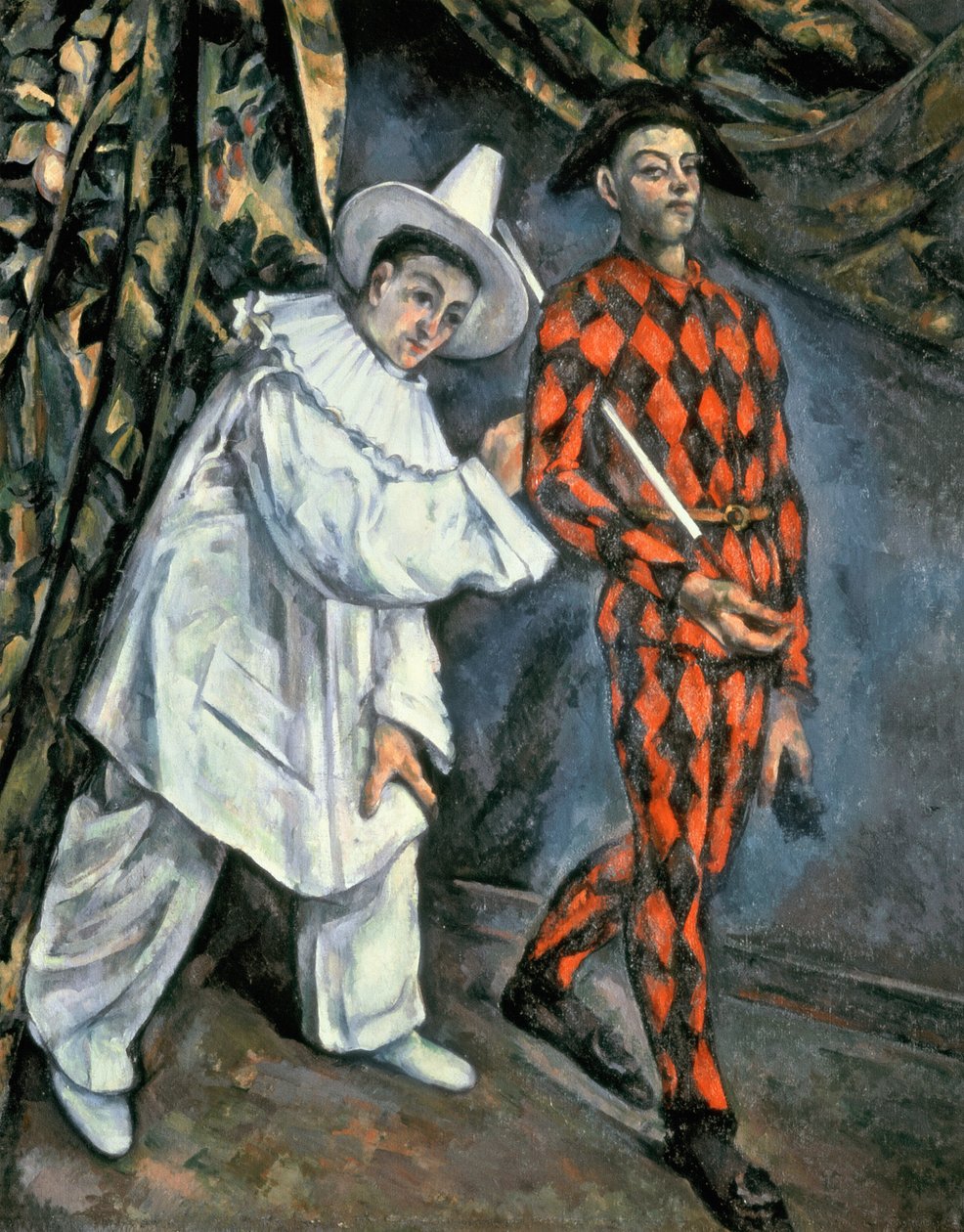 Pierrot e Arlecchino (Mardi Gras), 1888 da Paul Cézanne