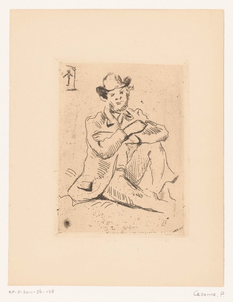 Ritratto di Armand Guillaumin da Paul Cézanne