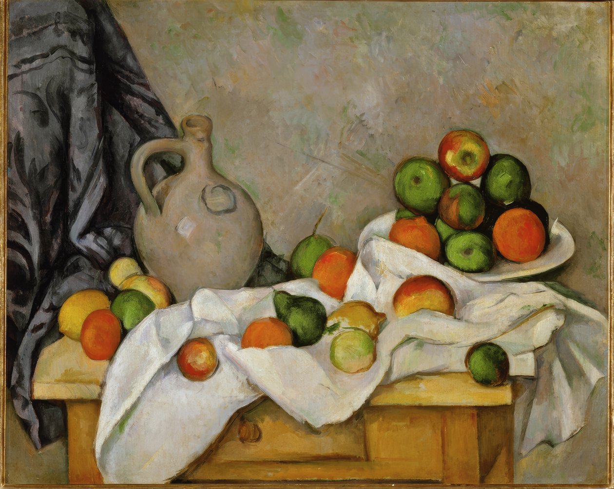 Tenda, brocca e fruttiera da Paul Cézanne